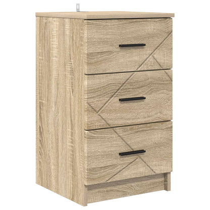 vidaXL Bedside Cabinet Sonoma oak 38 x 38 x 66 cm Engineered wood