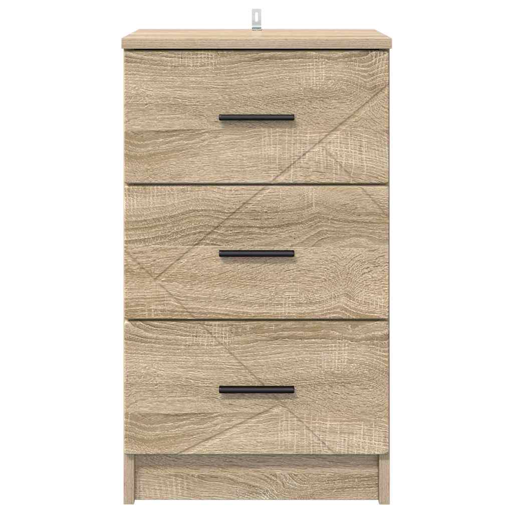 vidaXL Bedside Cabinet Sonoma oak 38 x 38 x 66 cm Engineered wood