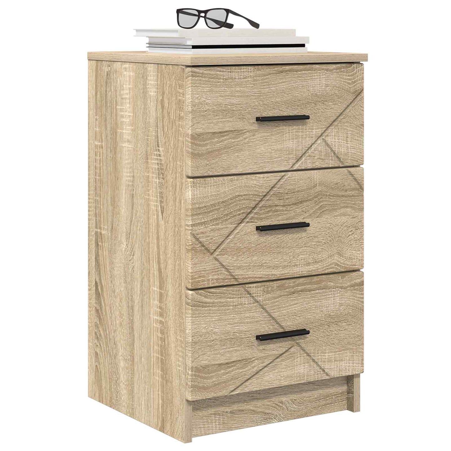 vidaXL Bedside Cabinet Sonoma oak 38 x 38 x 66 cm Engineered wood