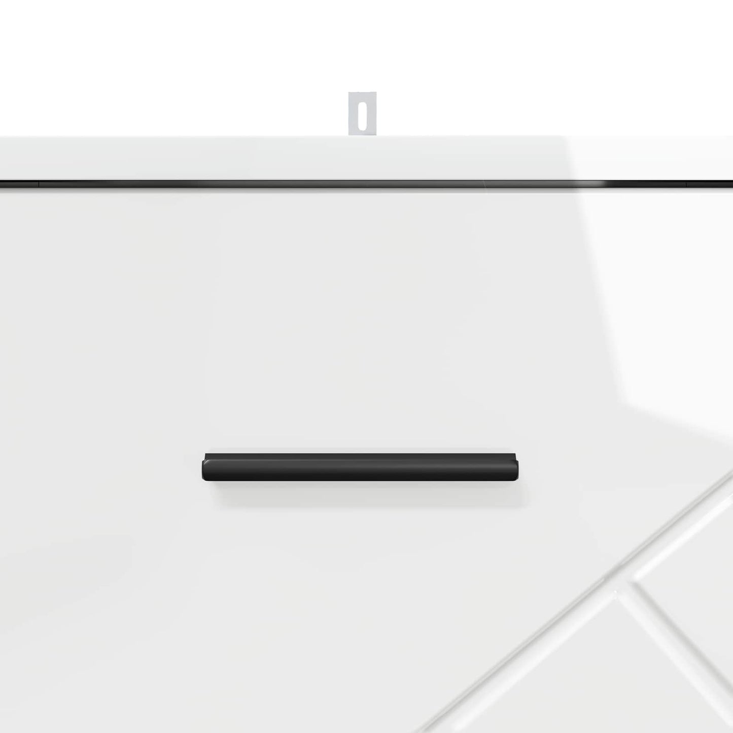 vidaXL Bedside Cabinet with Drawer High gloss white 38 x 38 x 66 cm