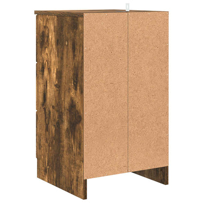 vidaXL Bedside Cabinet Smoked oak 38 x 38 x 66 cm Engineered wood