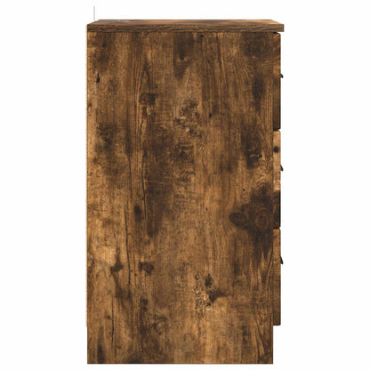 vidaXL Bedside Cabinet Smoked oak 38 x 38 x 66 cm Engineered wood