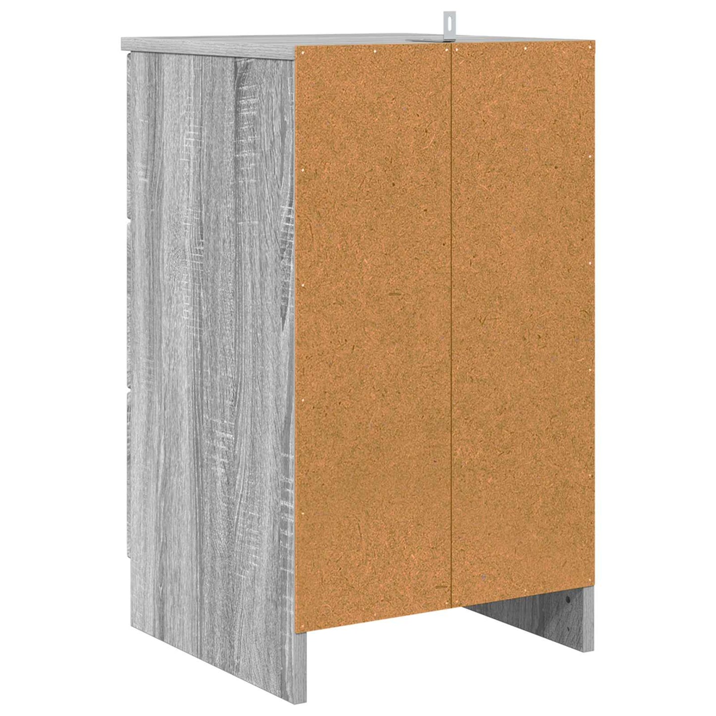 vidaXL Bedside Cabinet Grey sonoma 38 x 38 x 66 cm Engineered wood
