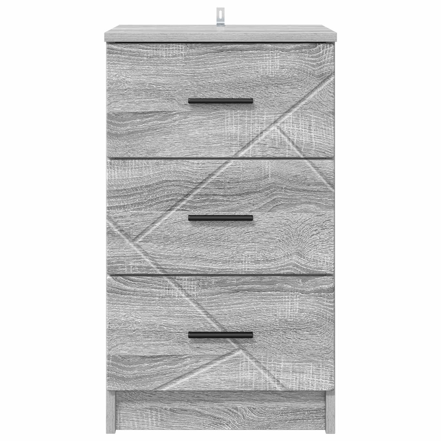 vidaXL Bedside Cabinet Grey sonoma 38 x 38 x 66 cm Engineered wood