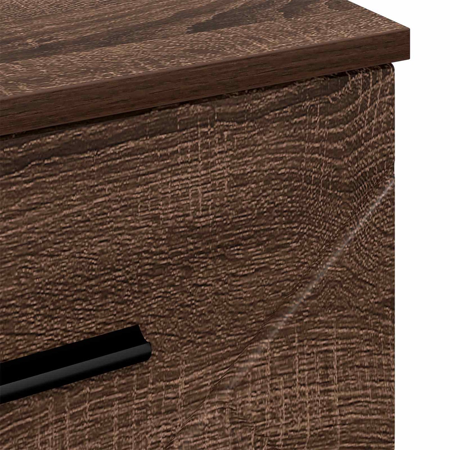 vidaXL Bedside Cabinet Brown oak 38 x 38 x 66 cm Engineered wood