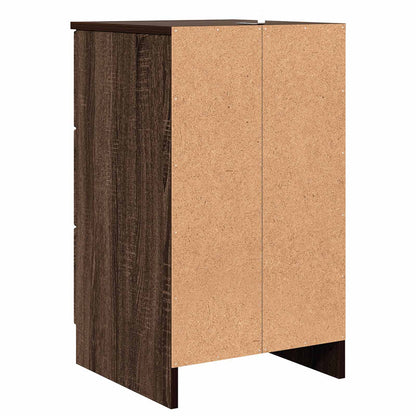 vidaXL Bedside Cabinet Brown oak 38 x 38 x 66 cm Engineered wood