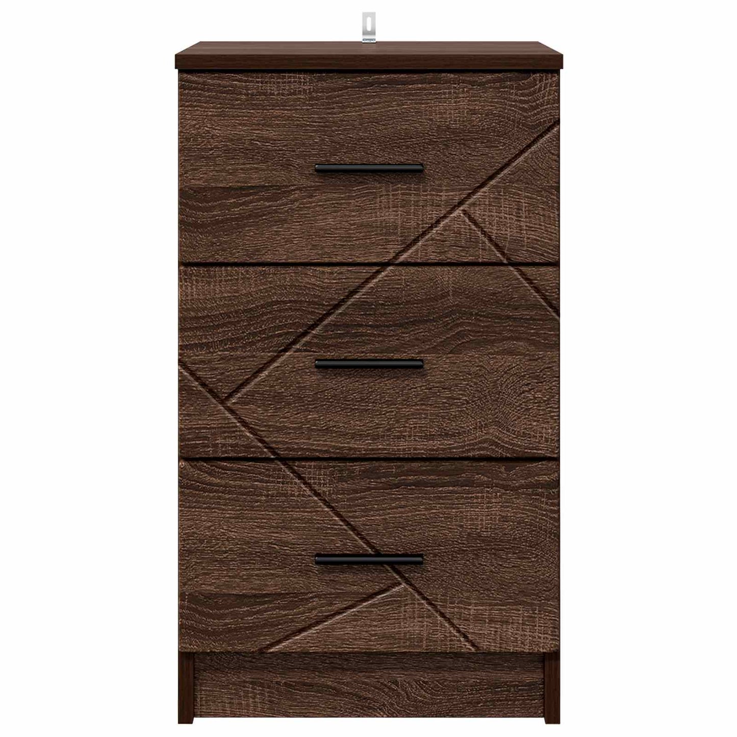 vidaXL Bedside Cabinet Brown oak 38 x 38 x 66 cm Engineered wood
