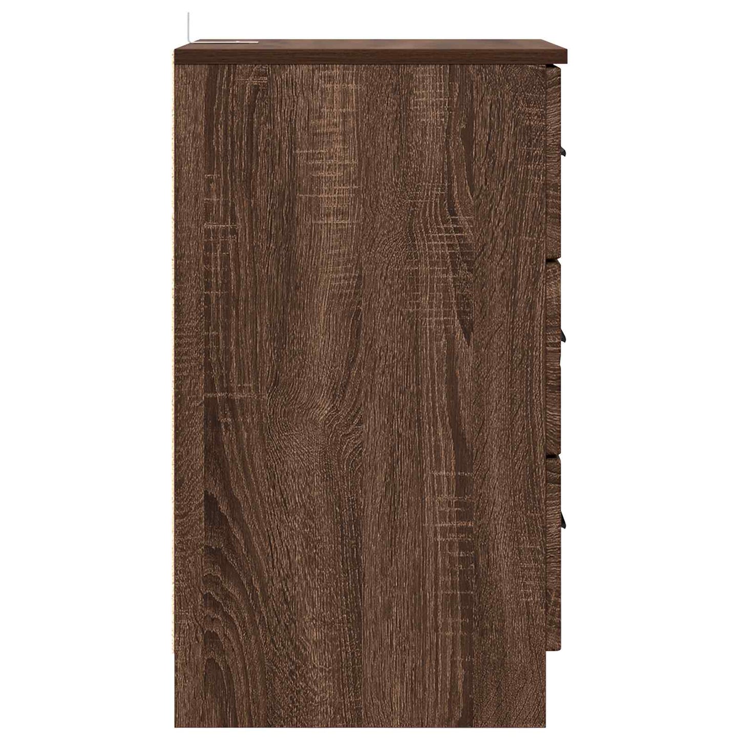 vidaXL Bedside Cabinet Brown oak 38 x 38 x 66 cm Engineered wood