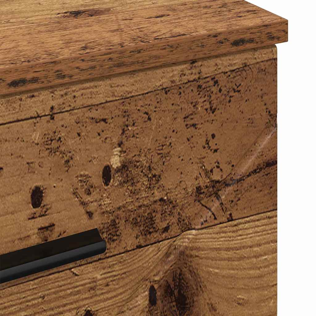 vidaXL Bedside Cabinet Old wood 38 x 38 x 66 cm Engineered wood