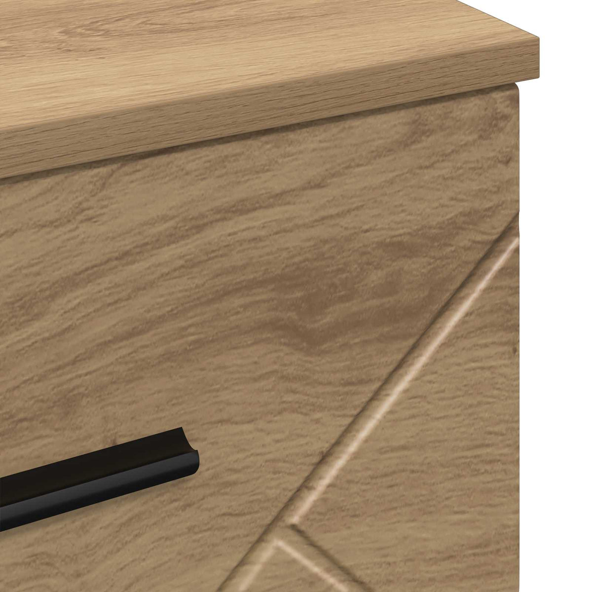 vidaXL Bedside Cabinet Artisan oak 38 x 38 x 66 cm Engineered wood
