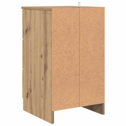 vidaXL Bedside Cabinet Artisan oak 38 x 38 x 66 cm Engineered wood
