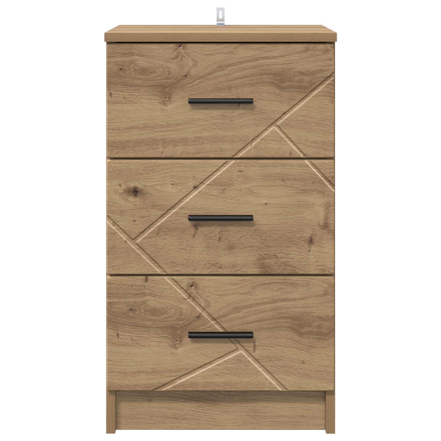 vidaXL Bedside Cabinet Artisan oak 38 x 38 x 66 cm Engineered wood