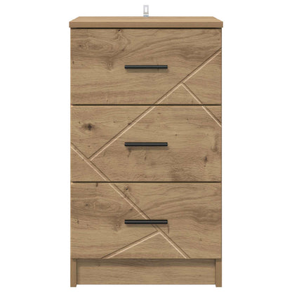 vidaXL Bedside Cabinet Artisan oak 38 x 38 x 66 cm Engineered wood