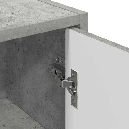 vidaXL Bathroom Cabinet Concrete Grey 39 x 23.5 x 65 cm
