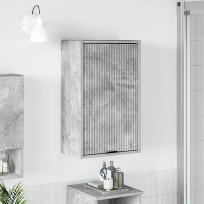 vidaXL Bathroom Cabinet Wall-mounted Concrete Grey 39 x 23.5 x 65 cm