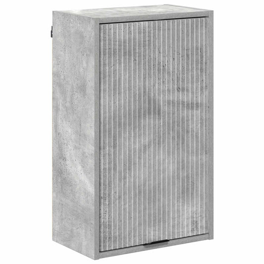 vidaXL Bathroom Cabinet Wall-mounted Concrete Grey 39 x 23.5 x 65 cm