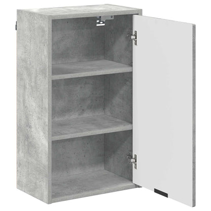 vidaXL Bathroom Cabinet Wall-mounted Concrete Grey 39 x 23.5 x 65 cm