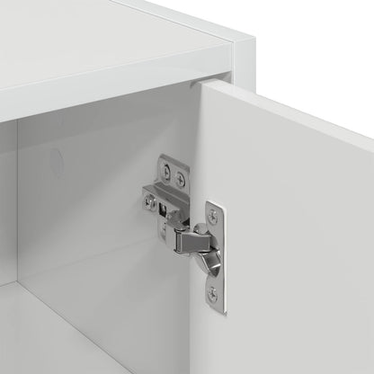 vidaXL Bathroom Cabinet High Gloss White 39 x 23.5 x 65 cm