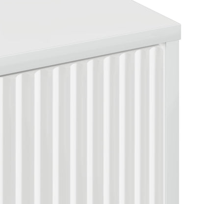 vidaXL Bathroom Cabinet High Gloss White 39 x 23.5 x 65 cm