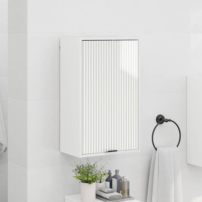 vidaXL Bathroom Cabinet High Gloss White 39 x 23.5 x 65 cm
