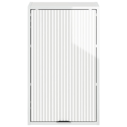 vidaXL Bathroom Cabinet High Gloss White 39 x 23.5 x 65 cm