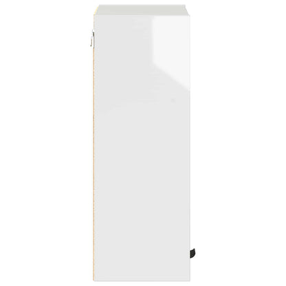 vidaXL Bathroom Cabinet High Gloss White 39 x 23.5 x 65 cm