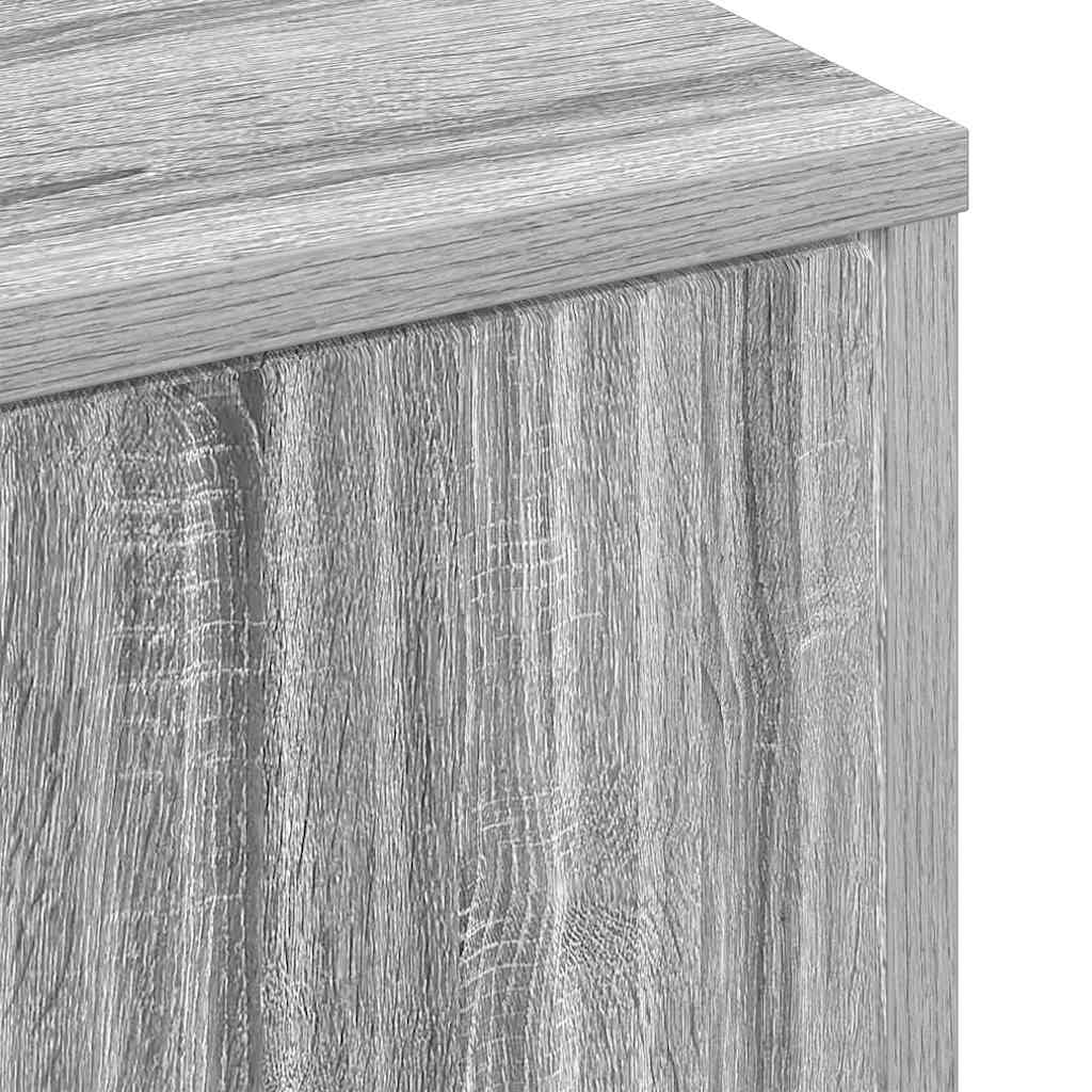 vidaXL Bathroom Cabinet Wall-mounted Grey Sonoma 39 x 23.5 x 65 cm