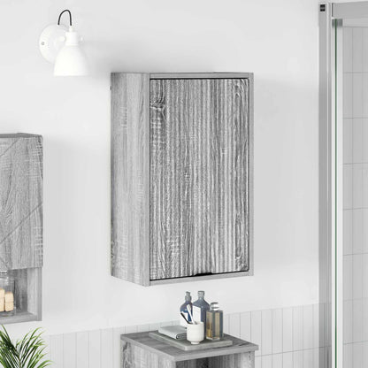 vidaXL Bathroom Cabinet Wall-mounted Grey Sonoma 39 x 23.5 x 65 cm