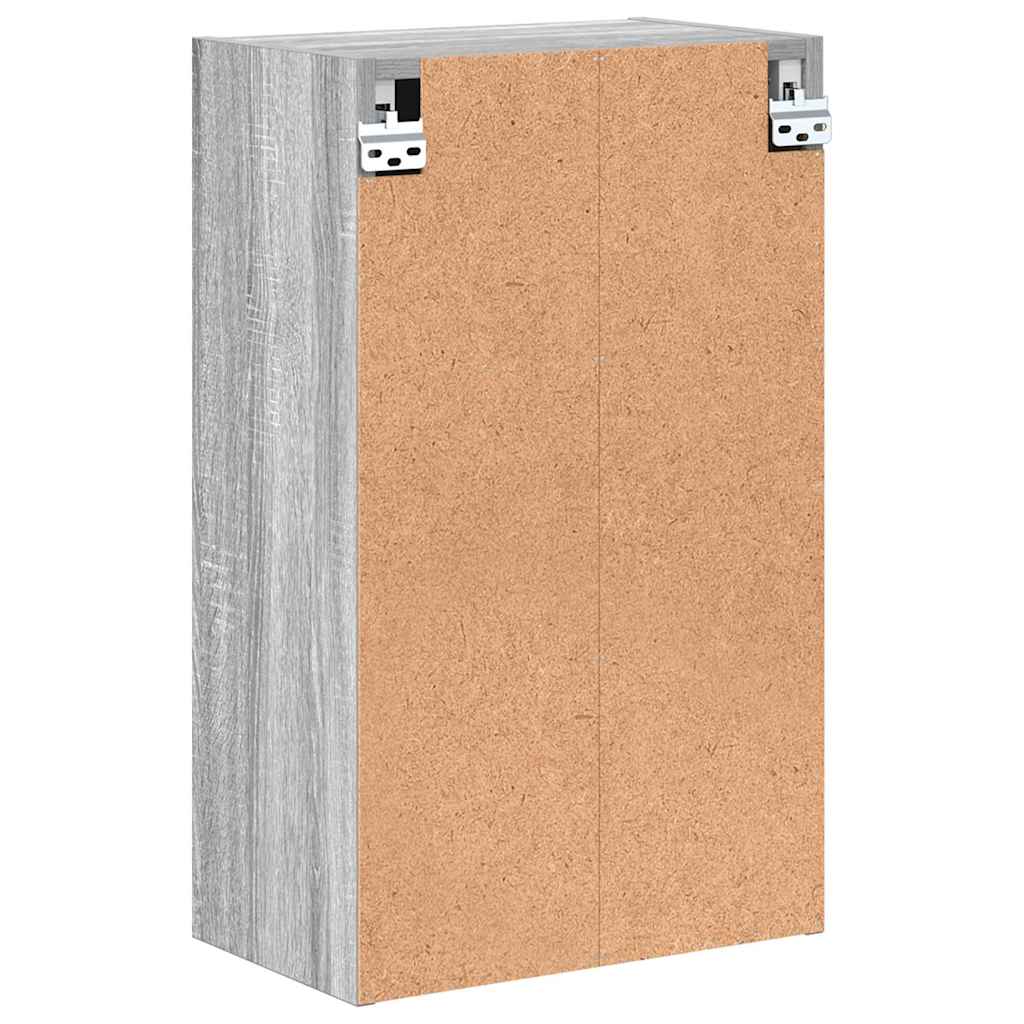 vidaXL Bathroom Cabinet Wall-mounted Grey Sonoma 39 x 23.5 x 65 cm
