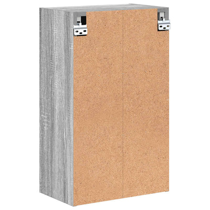 vidaXL Bathroom Cabinet Wall-mounted Grey Sonoma 39 x 23.5 x 65 cm