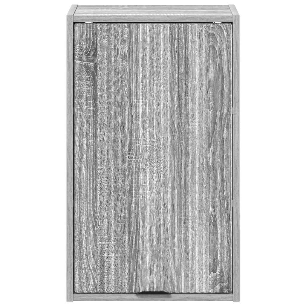 vidaXL Bathroom Cabinet Wall-mounted Grey Sonoma 39 x 23.5 x 65 cm