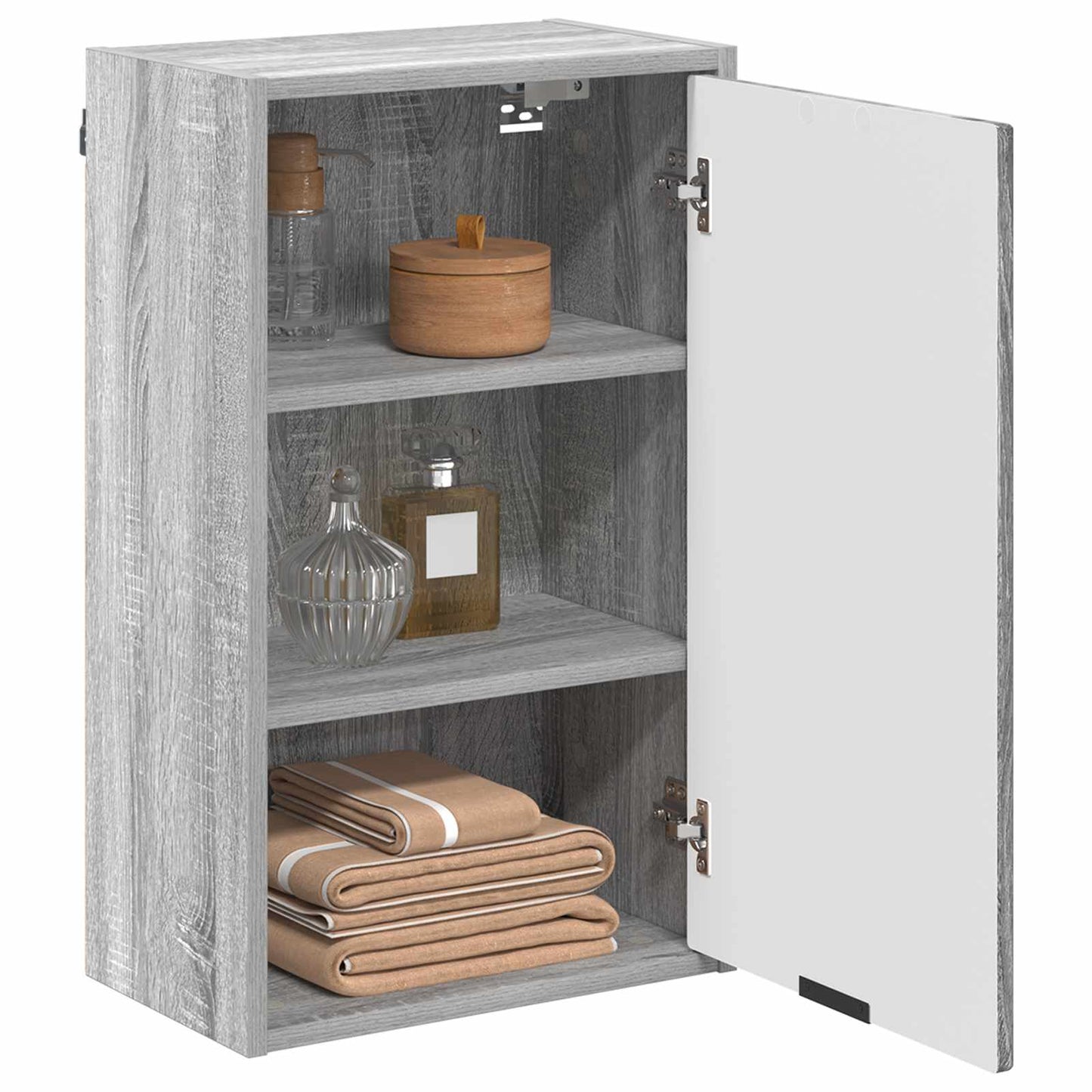 vidaXL Bathroom Cabinet Grey Sonoma 39 x 23.5 x 65 cm