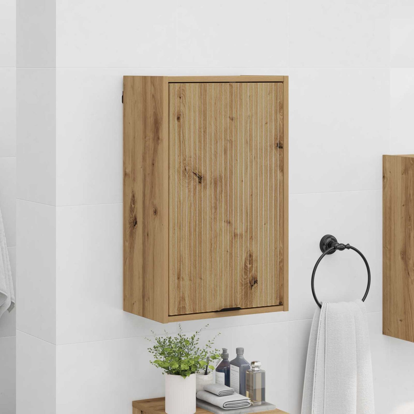 vidaXL Bathroom Cabinet Artisan Oak 39 x 23.5 x 65 cm