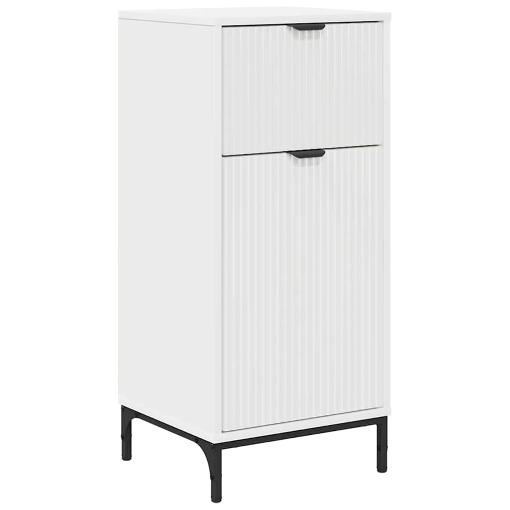 vidaXL Bathroom Cabinet with Drawer with Door White 39.5 x 36 x 88 cm