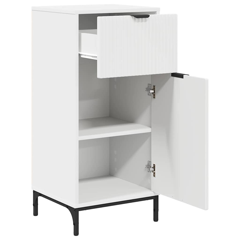 vidaXL Bathroom Cabinet with Drawer with Door White 39.5 x 36 x 88 cm