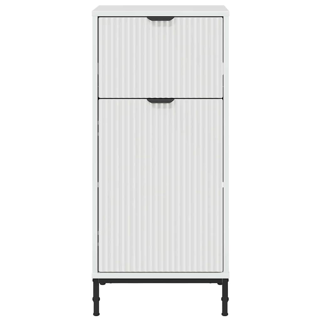 vidaXL Bathroom Cabinet with Drawer with Door White 39.5 x 36 x 88 cm