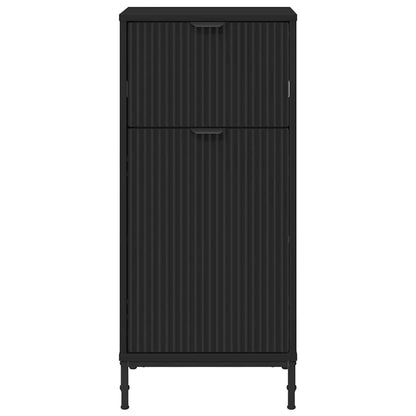 vidaXL Bathroom Cabinet with Drawer with Door Black 39.5 x 36 x 88 cm