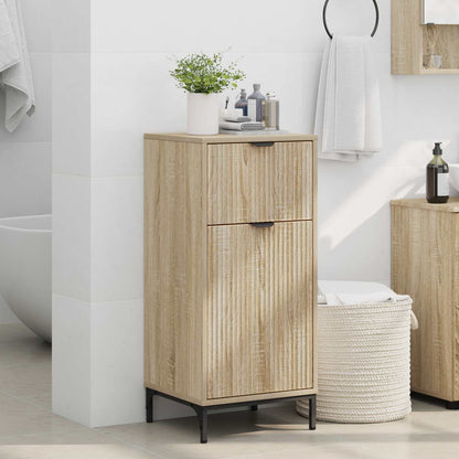 vidaXL Bathroom Cabinet with Drawer Sonoma Oak 39.5 x 36 x 88 cm