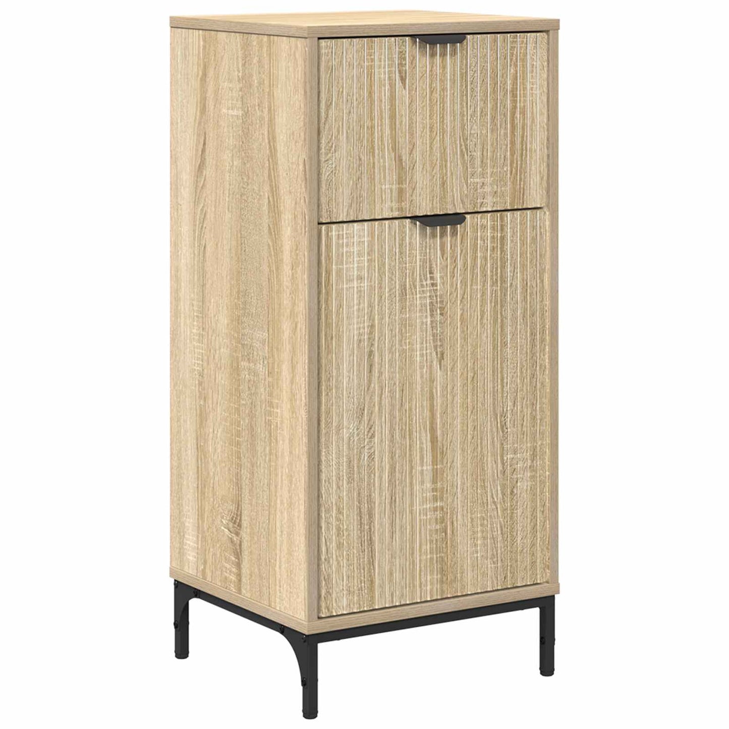vidaXL Bathroom Cabinet with Drawer Sonoma Oak 39.5 x 36 x 88 cm