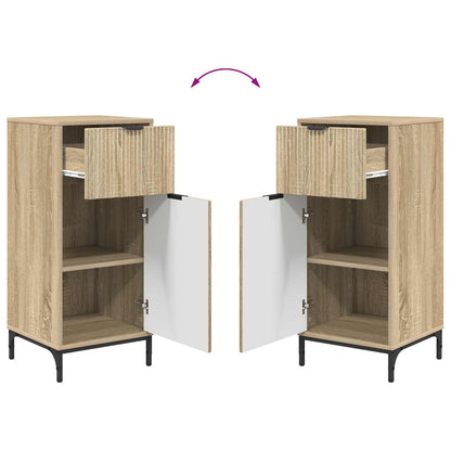 vidaXL Bathroom Cabinet with Drawer Sonoma Oak 39.5 x 36 x 88 cm