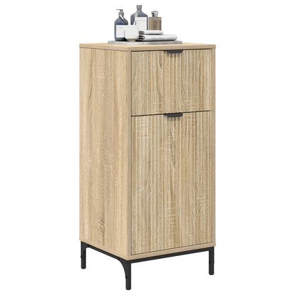 vidaXL Bathroom Cabinet with Drawer Sonoma Oak 39.5 x 36 x 88 cm