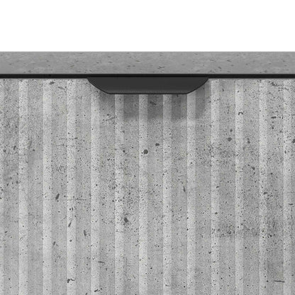 vidaXL Bathroom Cabinet with Drawer Concrete Grey 39.5 x 36 x 88 cm