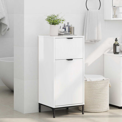 vidaXL Bathroom Cabinet High Gloss White 39.5 x 36 x 88 cm
