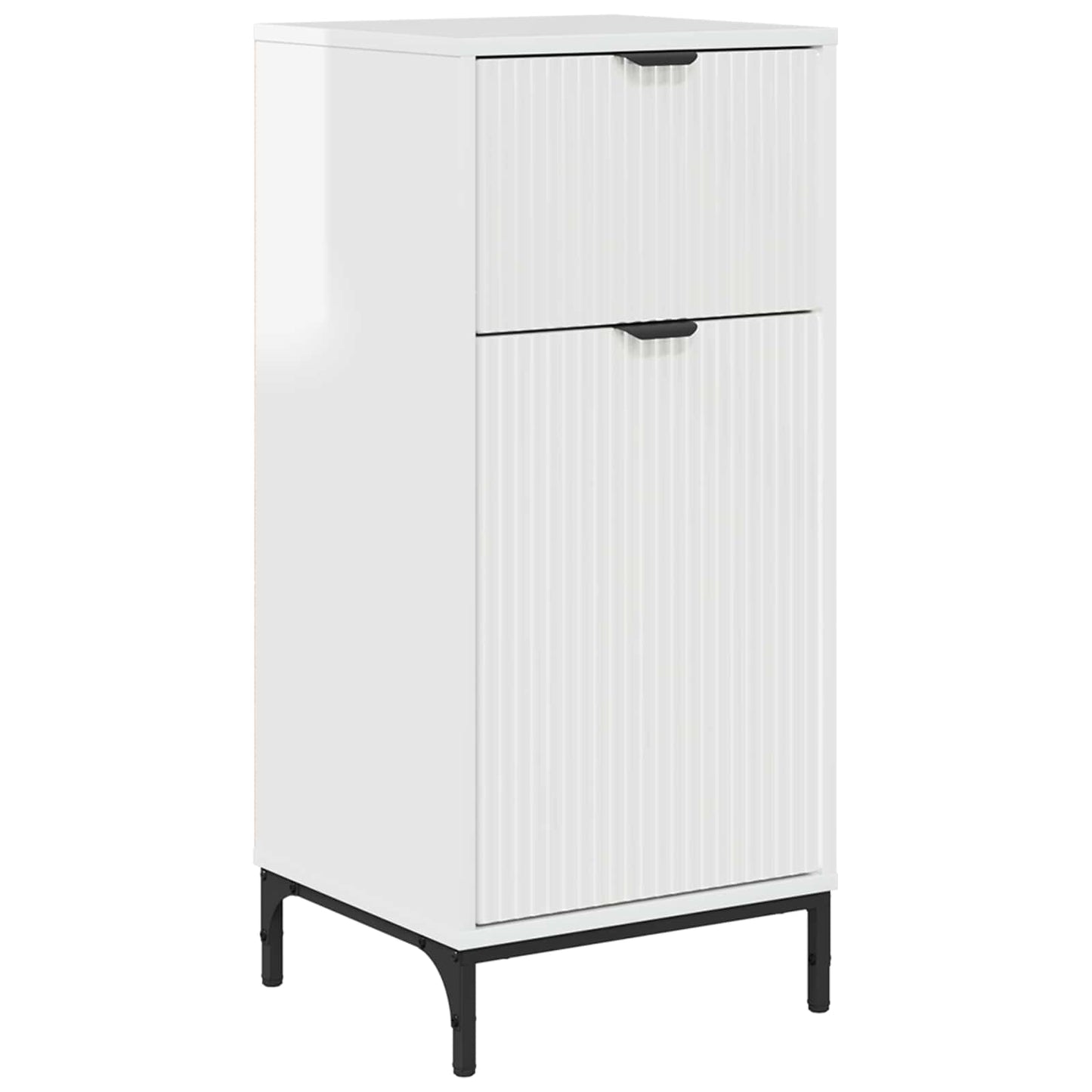 vidaXL Bathroom Cabinet High Gloss White 39.5 x 36 x 88 cm