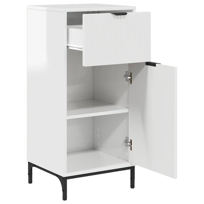 vidaXL Bathroom Cabinet High Gloss White 39.5 x 36 x 88 cm