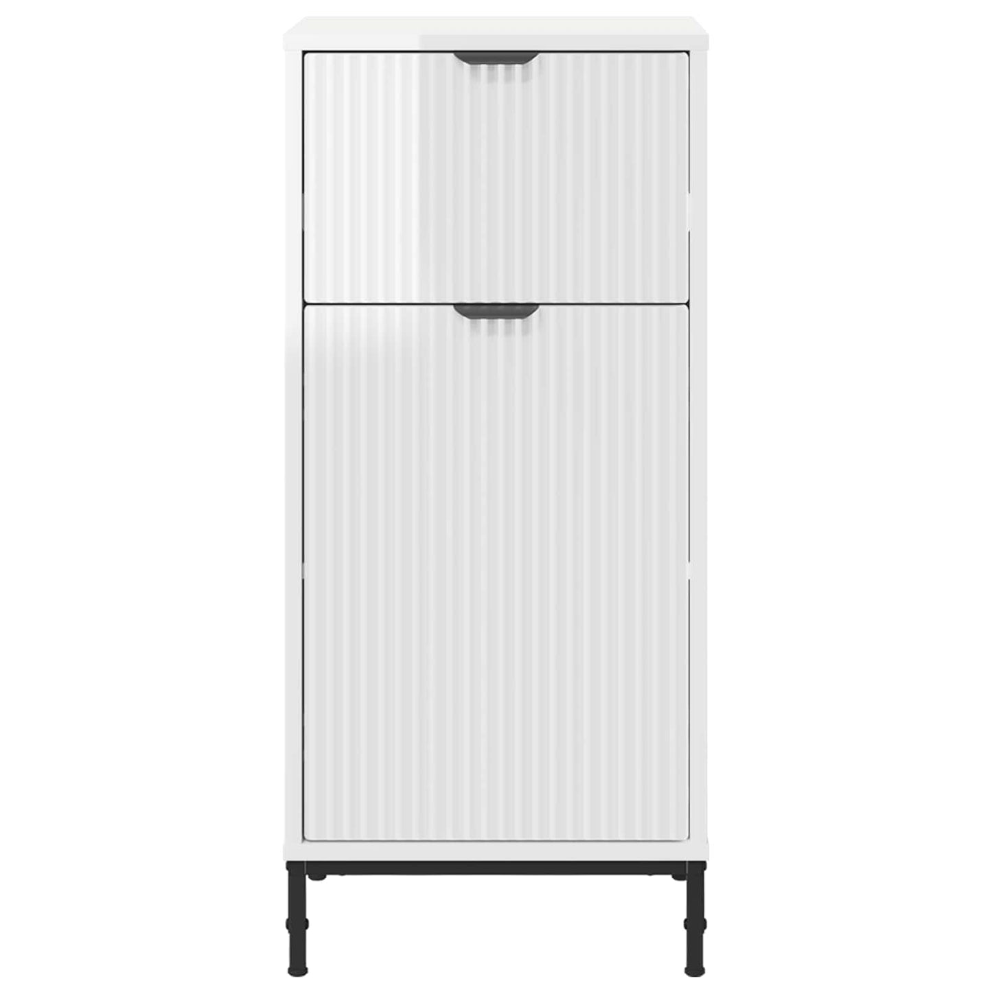 vidaXL Bathroom Cabinet High Gloss White 39.5 x 36 x 88 cm