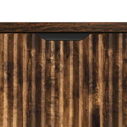 vidaXL Bathroom Cabinet with Drawer Smoked Oak 39.5 x 36 x 88 cm