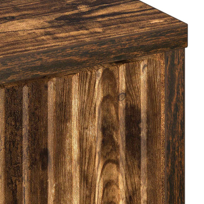 vidaXL Bathroom Cabinet with Drawer Smoked Oak 39.5 x 36 x 88 cm