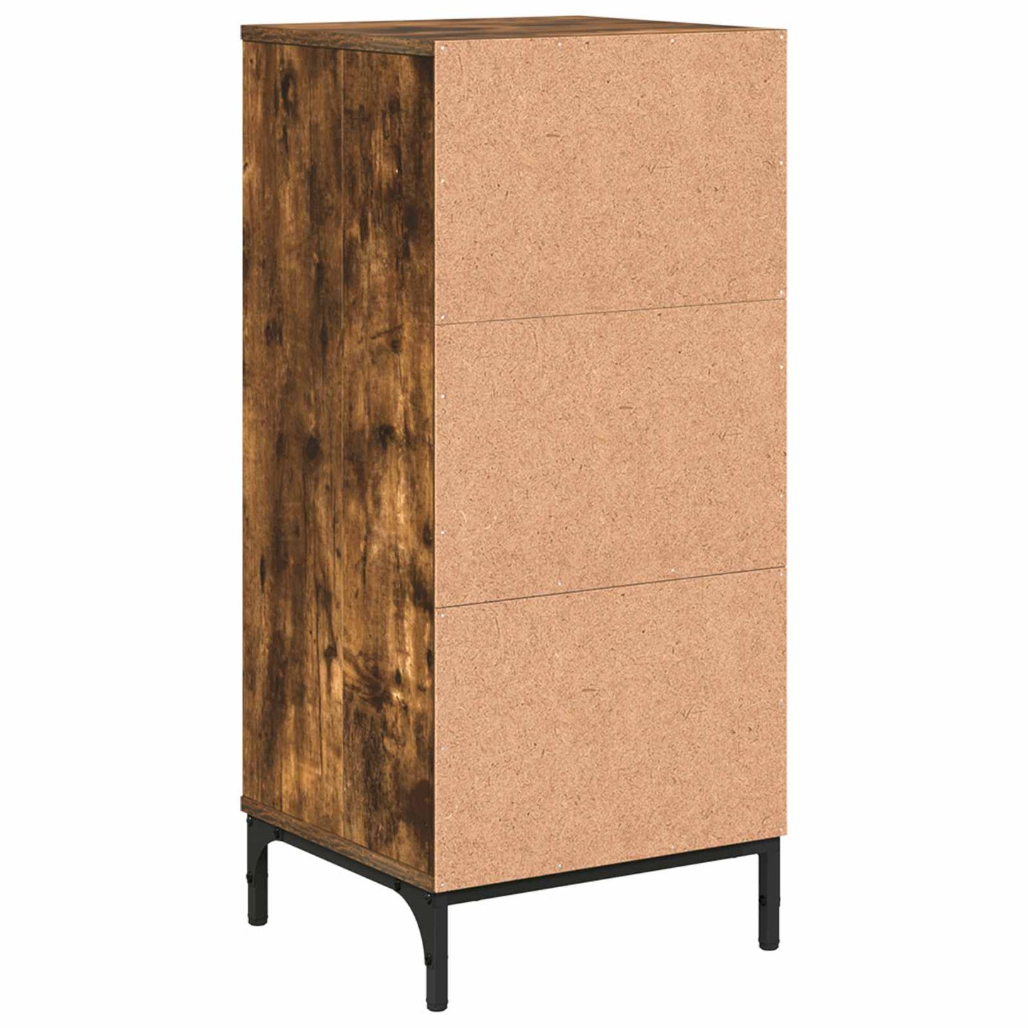vidaXL Bathroom Cabinet with Drawer Smoked Oak 39.5 x 36 x 88 cm