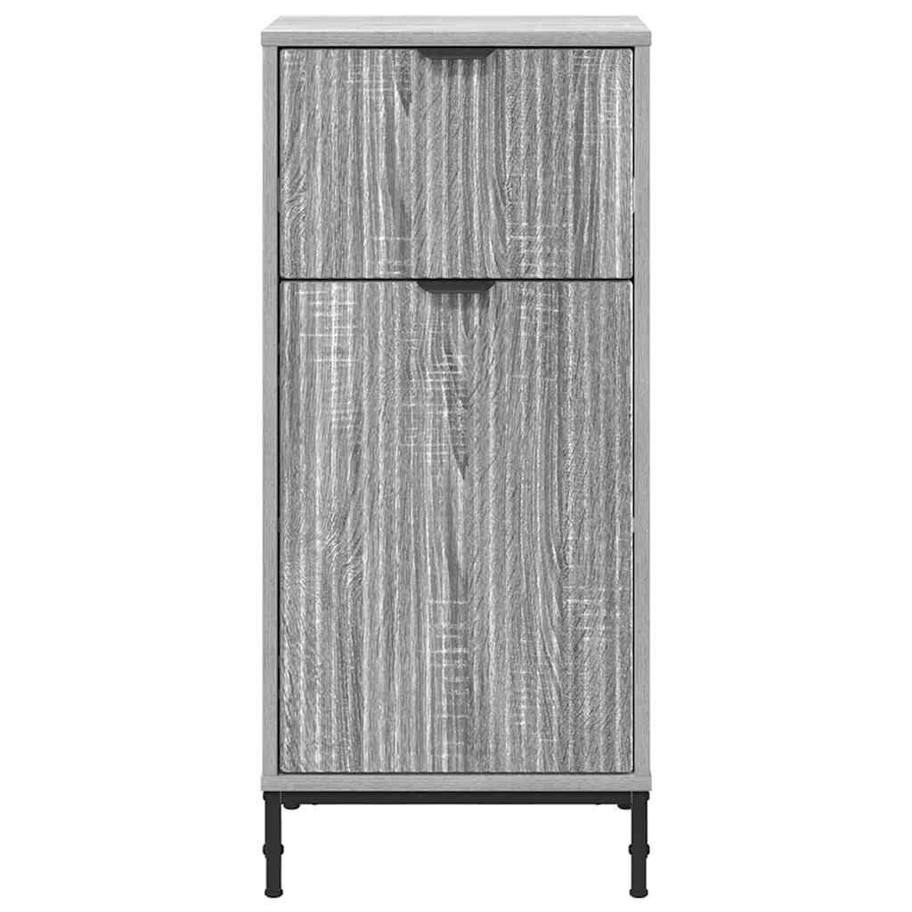 vidaXL Bathroom Cabinet with Drawer Grey Sonoma 39.5 x 36 x 88 cm